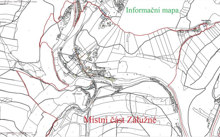Informační mapa - část Zálužné