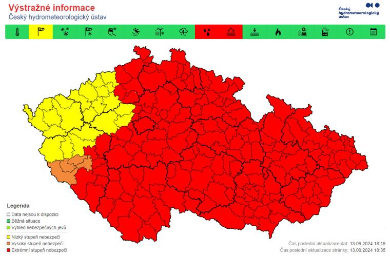Výstraha 13.9.2024